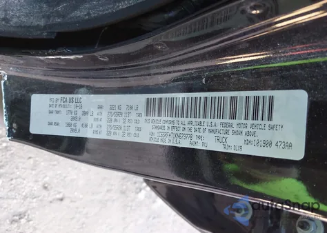 2019 Ram 1500 Limited 4X4 5'7 Box z USA, uszkodzony, nr VIN 1C6SRFHT1KN673778